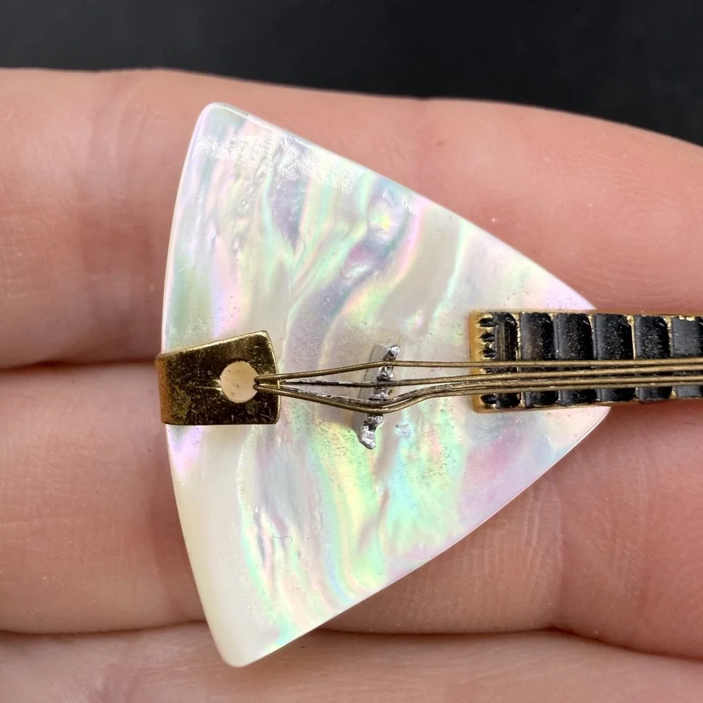 Vintage Mother‎ of Pearl Germany Guitar Balalaika String Instrument
